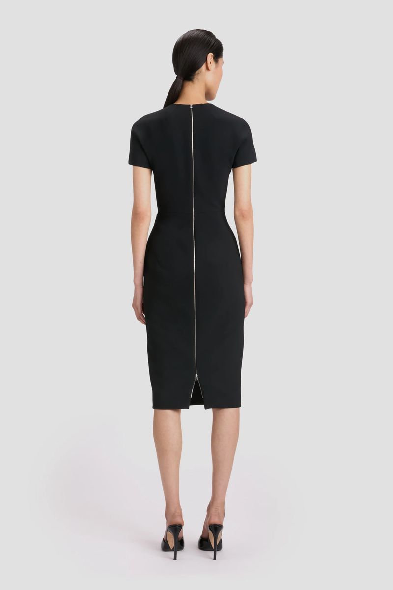 Figurbetontes T-Shirt-Midikleid