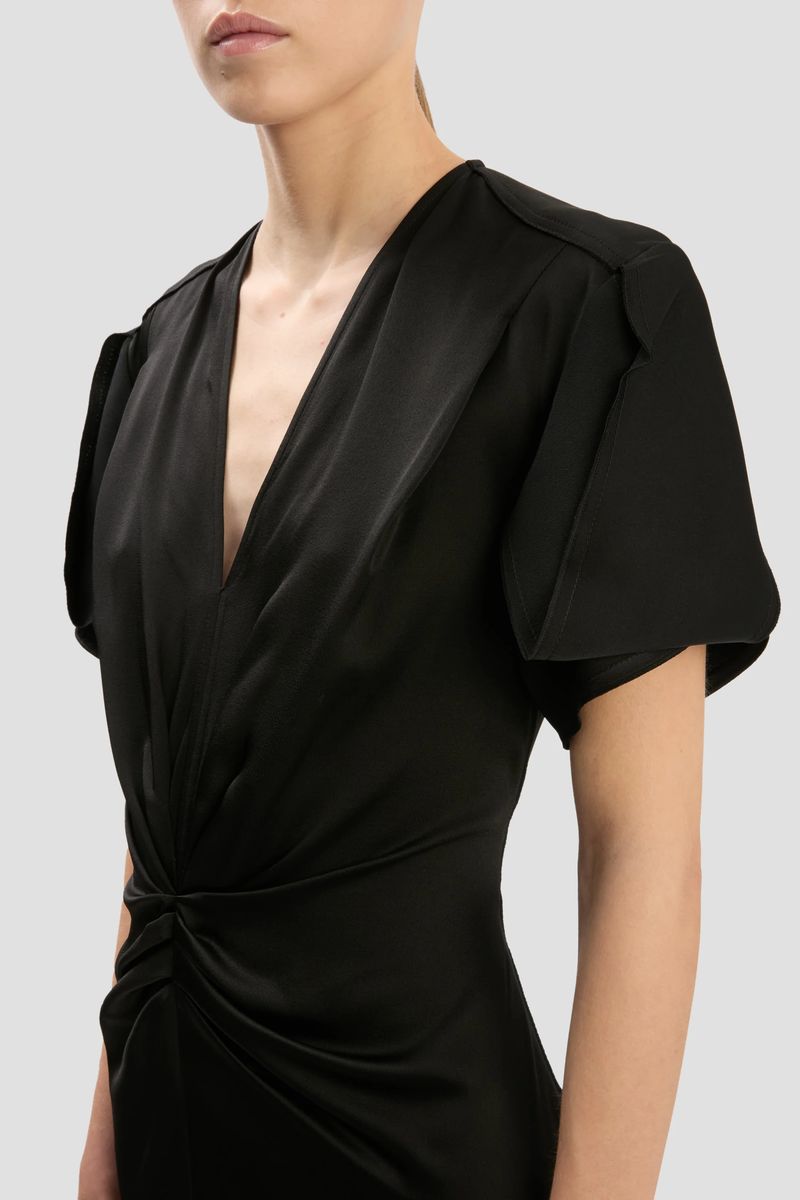 Elegantes Midikleid mit Drehdetail