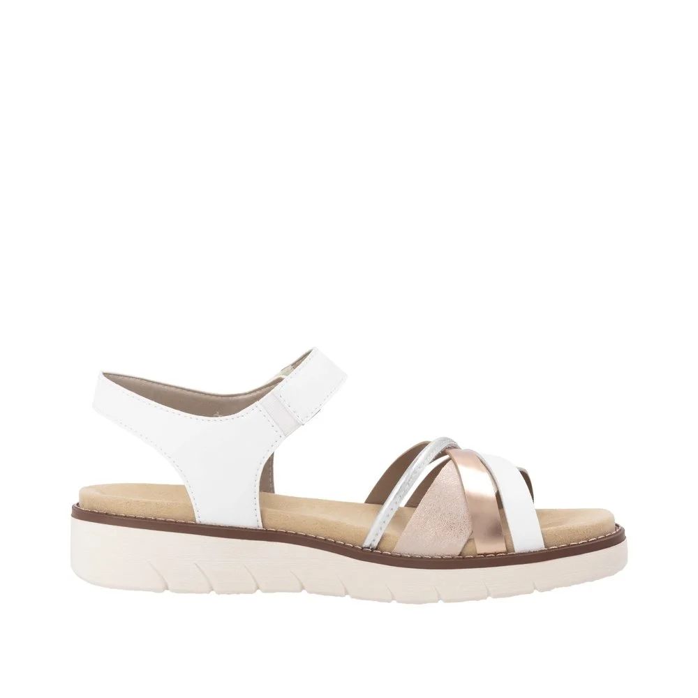 Metallic Riemchen Remonte Komfort Sandalen