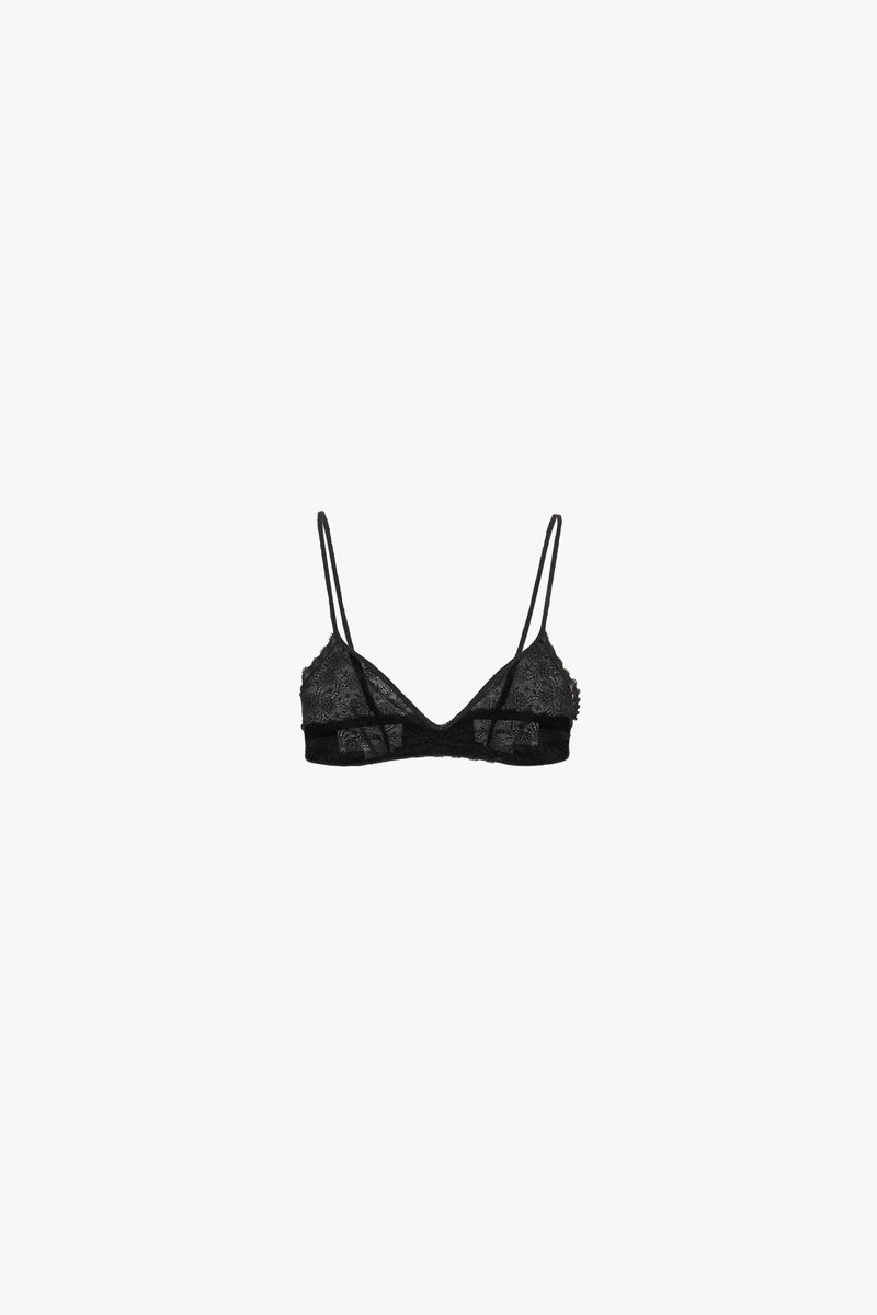 Zartes Dreieck-Bralette aus Spitze