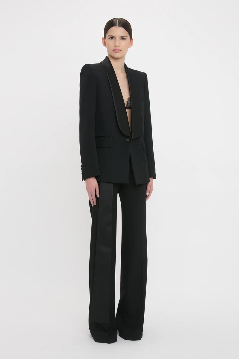 Elegante Smokingjacke mit Schalkragen