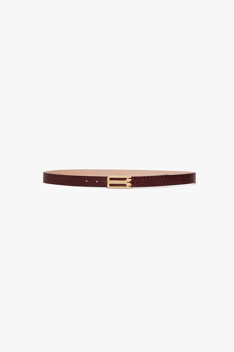 Eleganter Gürtel aus Krokodilgeprägtem Leder