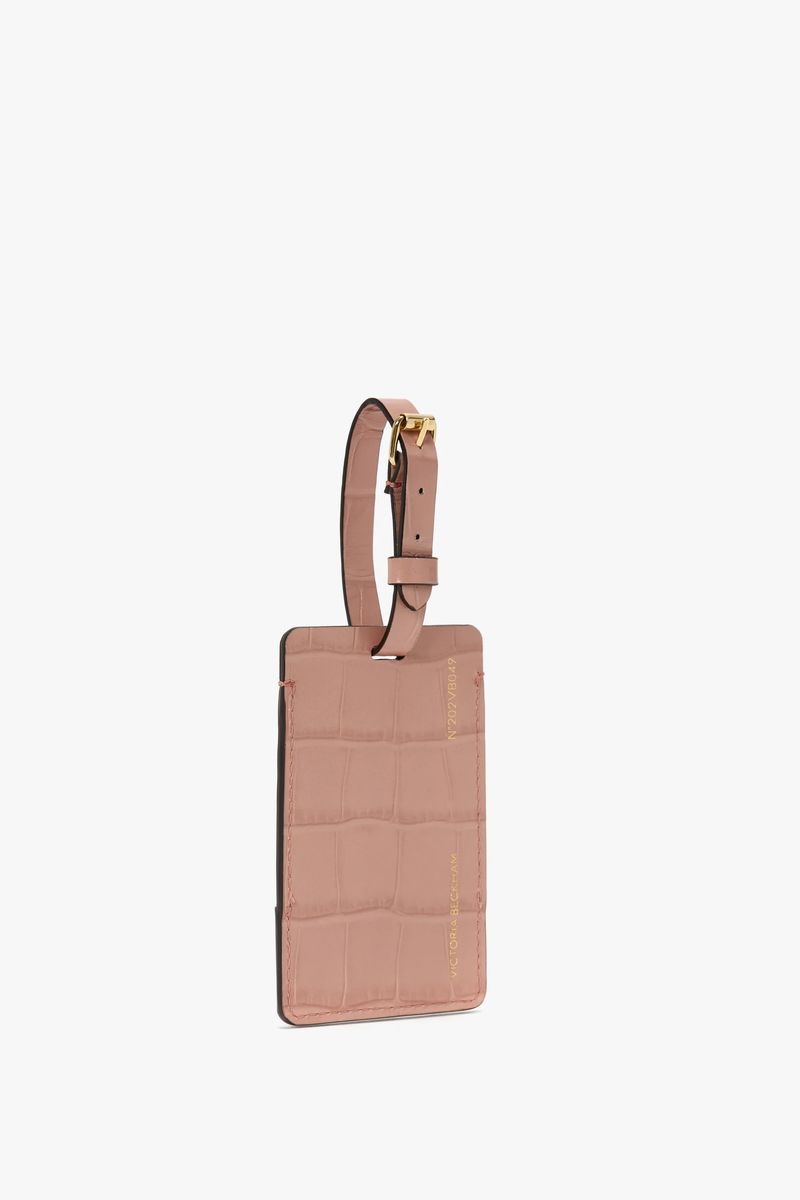 Elegantes Gepäckanhänger mit Kroko-Prägung