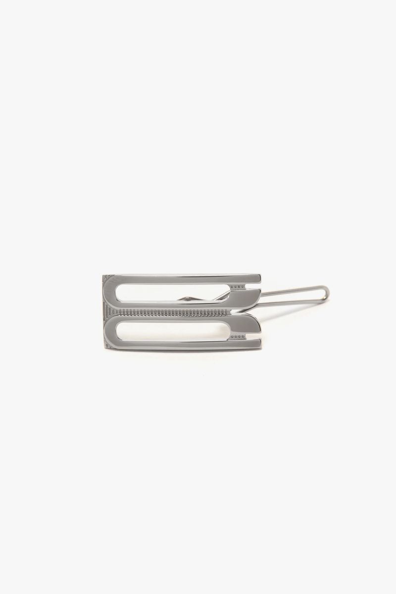 Moderner Haarclip-Accessoire in Silberton