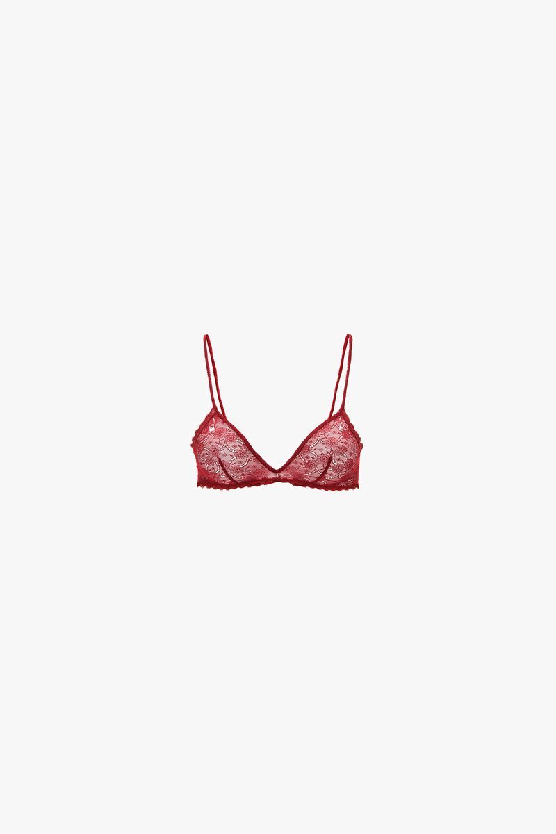 Zartes Bralette mit Blumenspitze