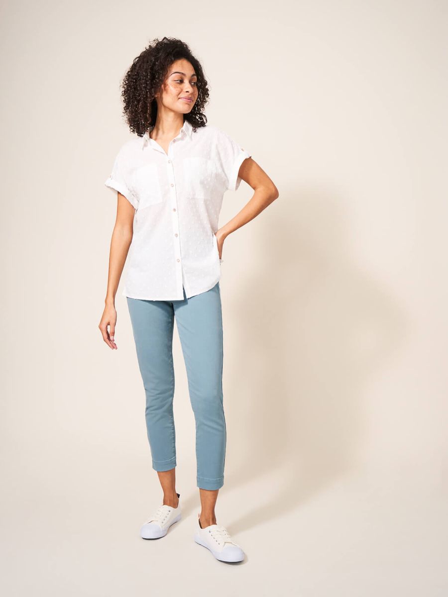 Cropped Slim-Fit Denim Jegging