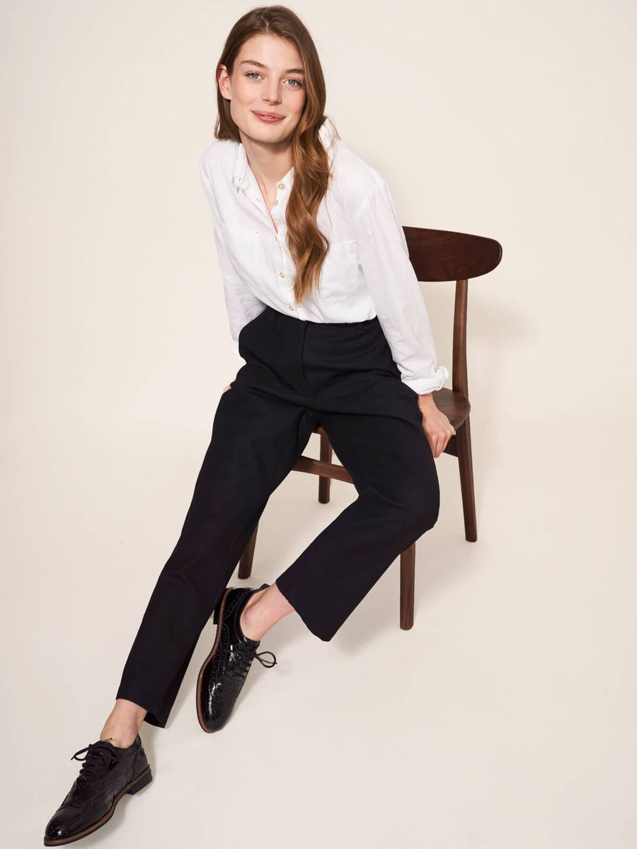 Klassische Baumwollmischung Stretch Hose