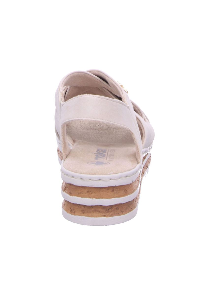rieker Sandaletten, Flecht-Optik, für Damen, beige, 36