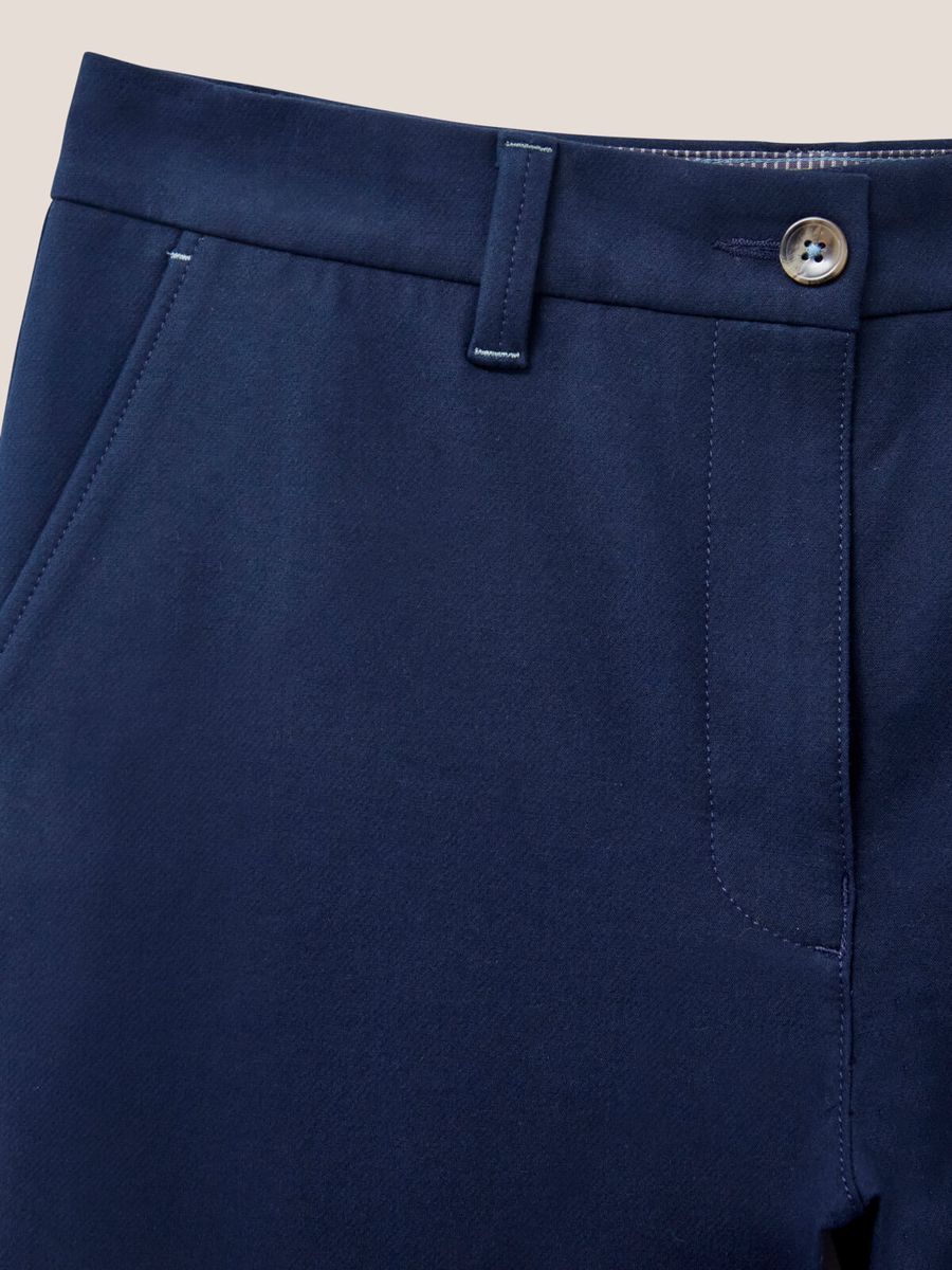 Klassische Marineblaue Stretchhose