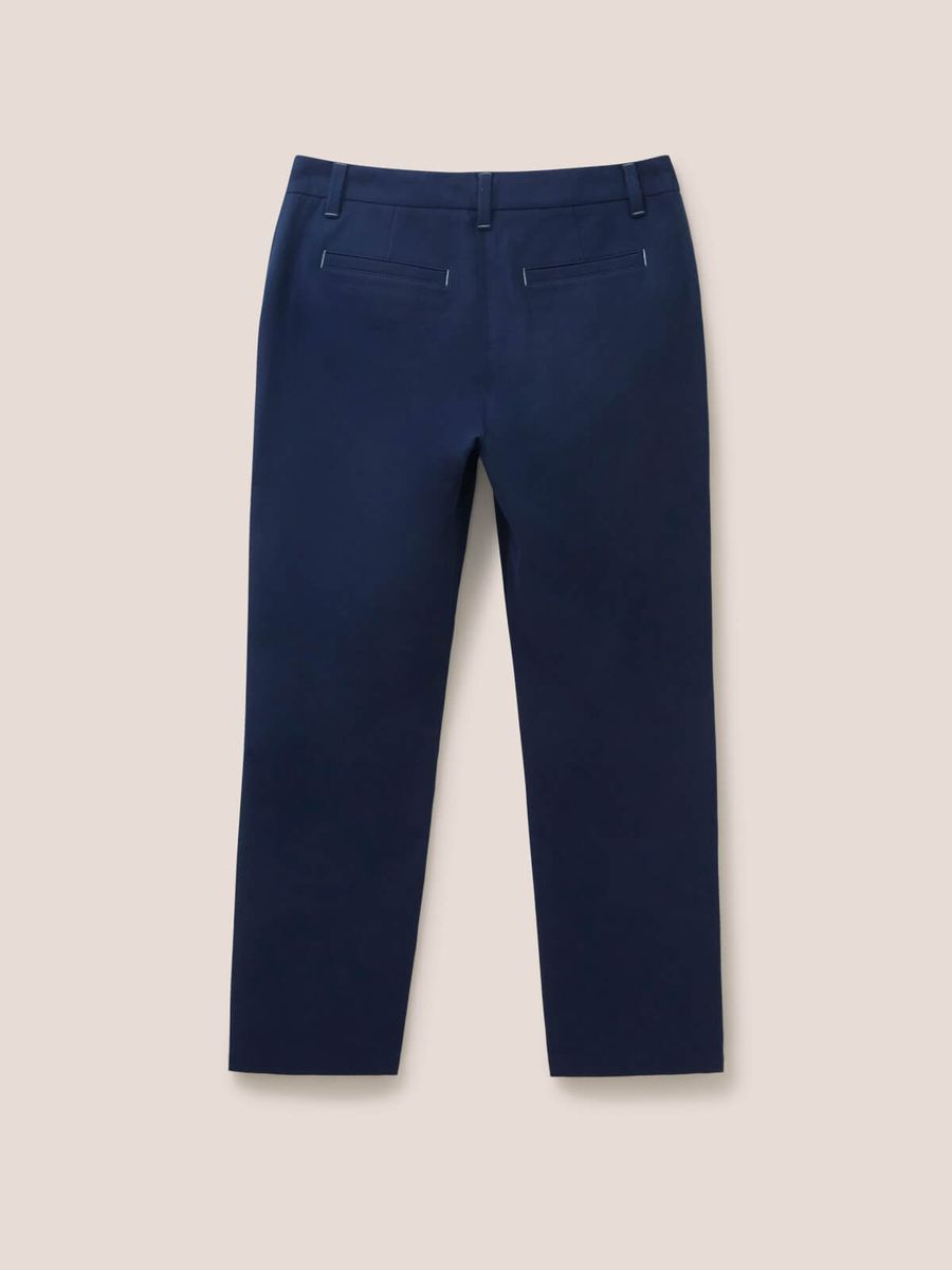 Klassische Marineblaue Stretchhose