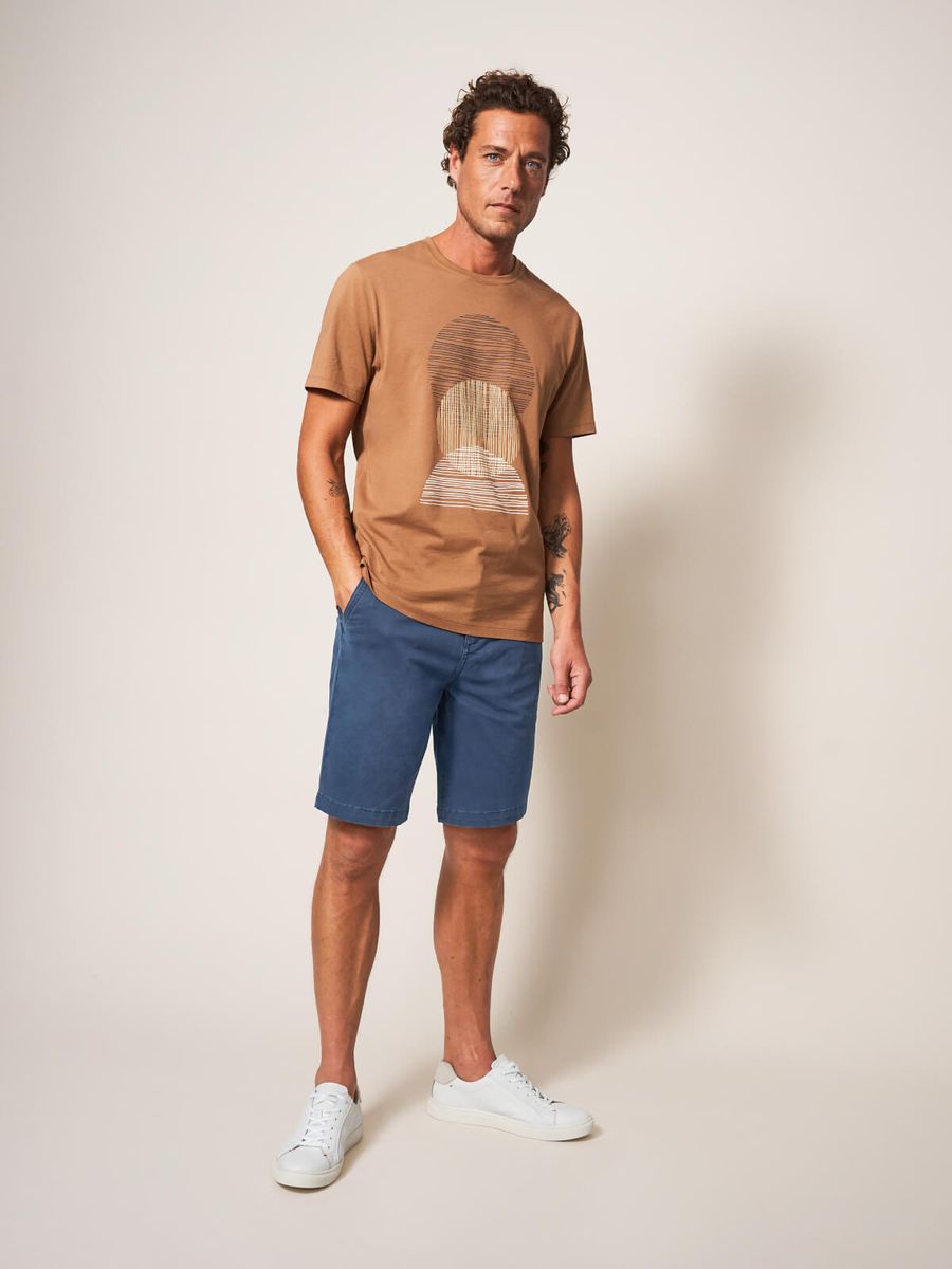 Klassische Bio-Baumwoll-Chino-Shorts
