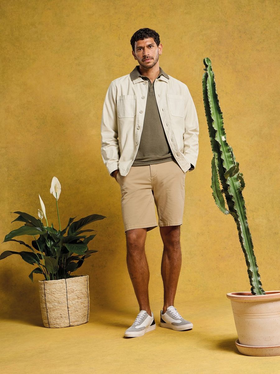 Klassische Bio-Baumwoll-Chino-Shorts