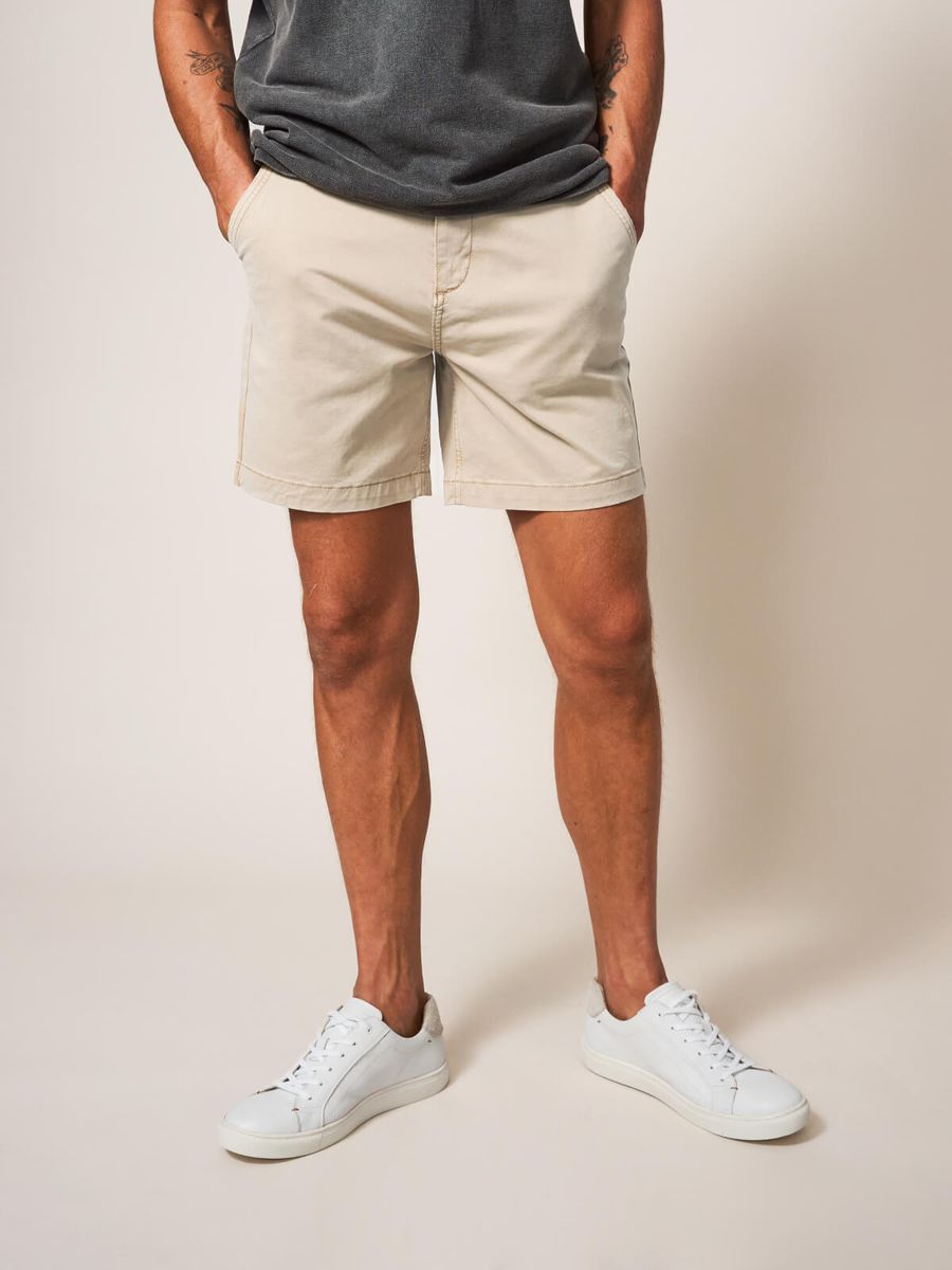 Klassische Bio-Baumwoll-Chino-Shorts