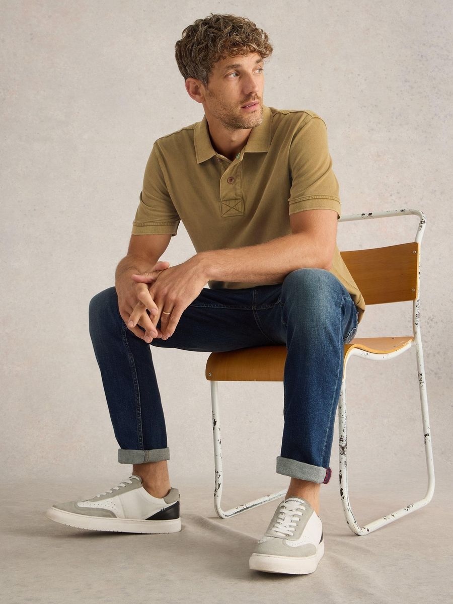 Klassisches Baumwoll-Piqué-Poloshirt
