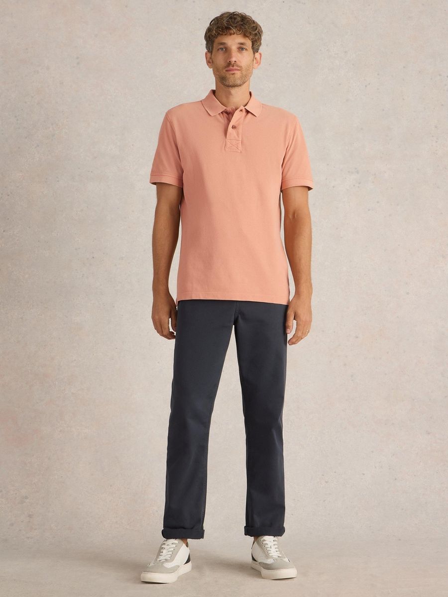 Klassisches Baumwoll-Piqué-Poloshirt