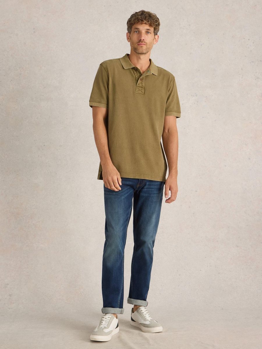Klassisches Baumwoll-Piqué-Poloshirt