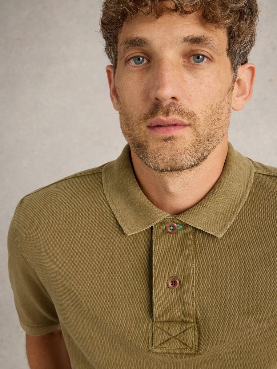 Klassisches Baumwoll-Piqué-Poloshirt