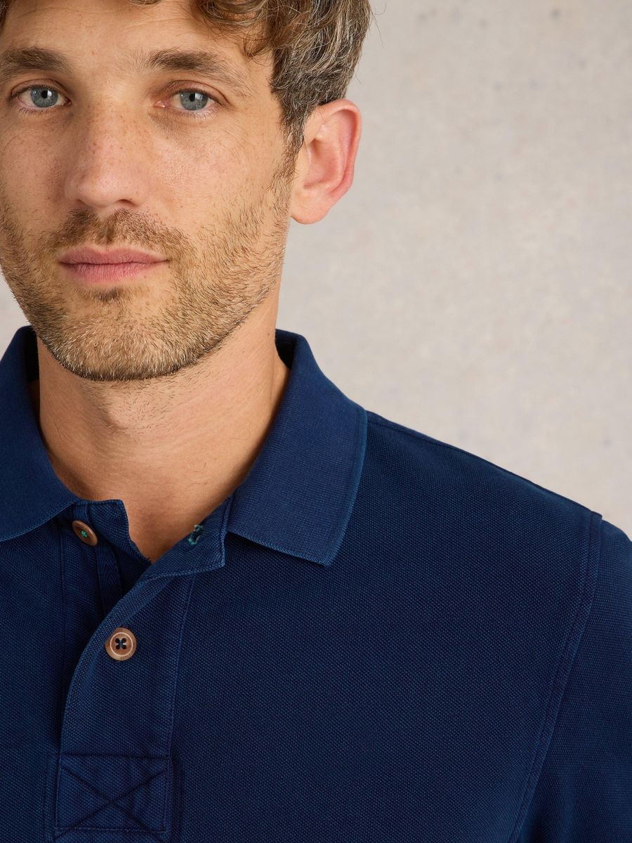Klassisches Baumwoll-Piqué-Poloshirt