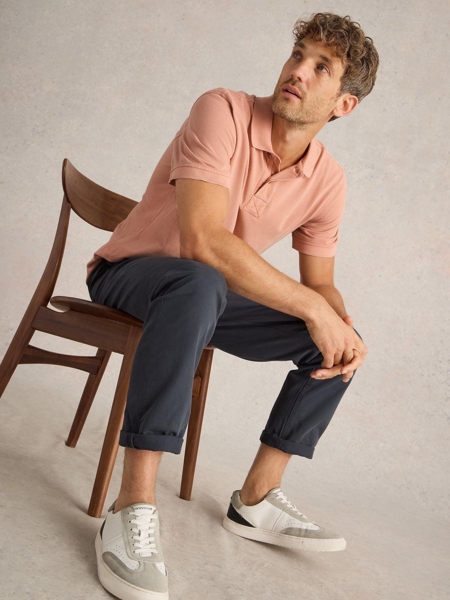 Klassisches Baumwoll-Piqué-Poloshirt