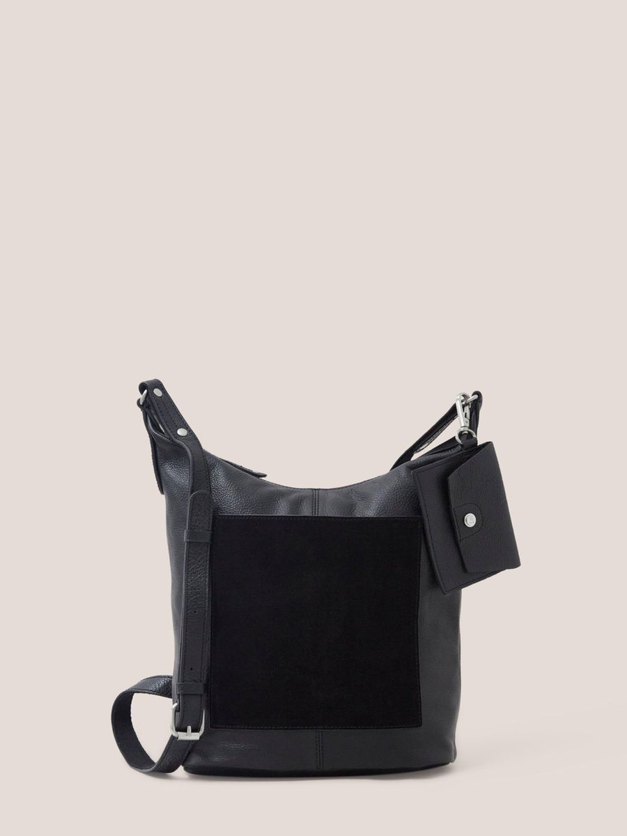 Leder Umhängetasche mit Tasche