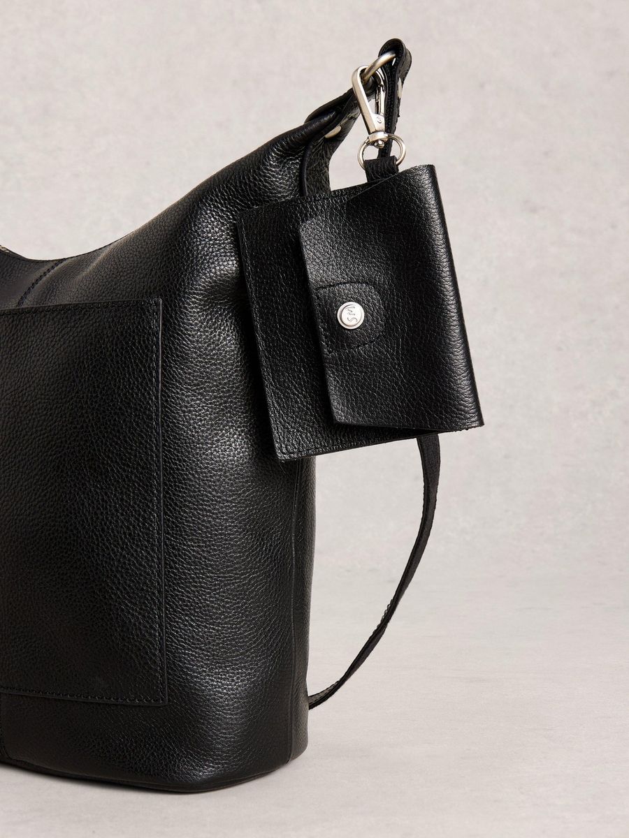 Leder Umhängetasche mit Tasche