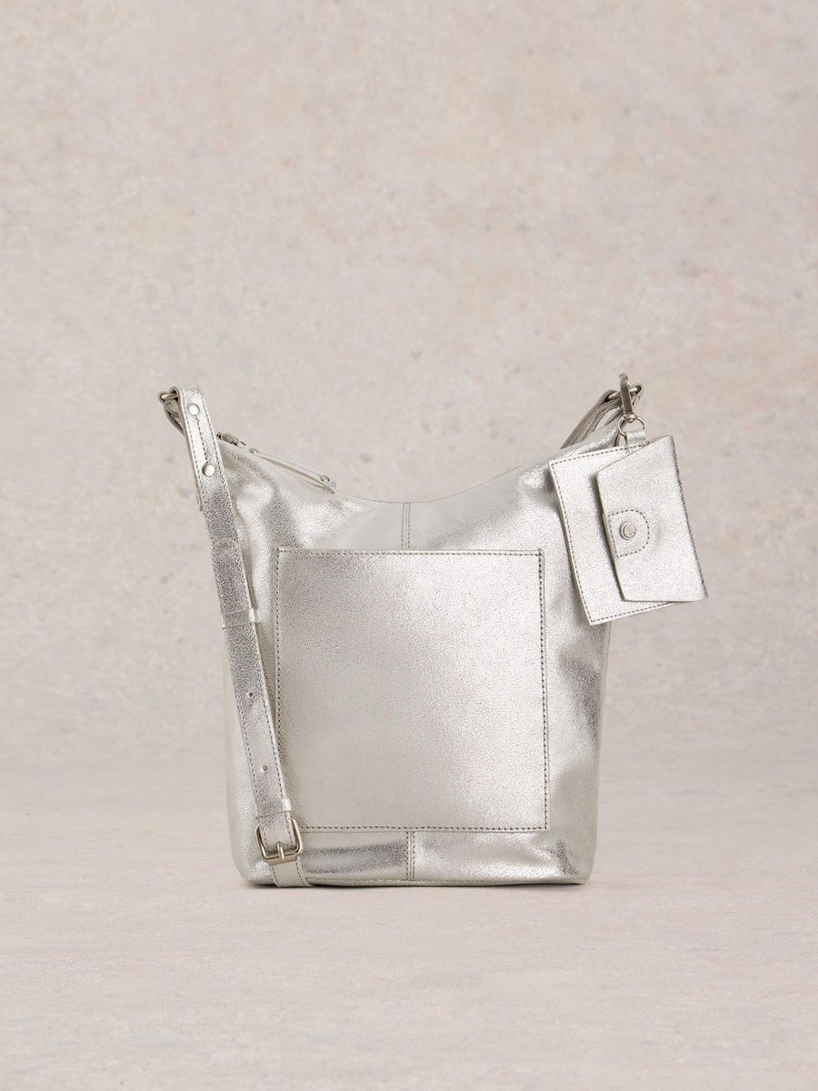 Leder Umhängetasche mit Tasche