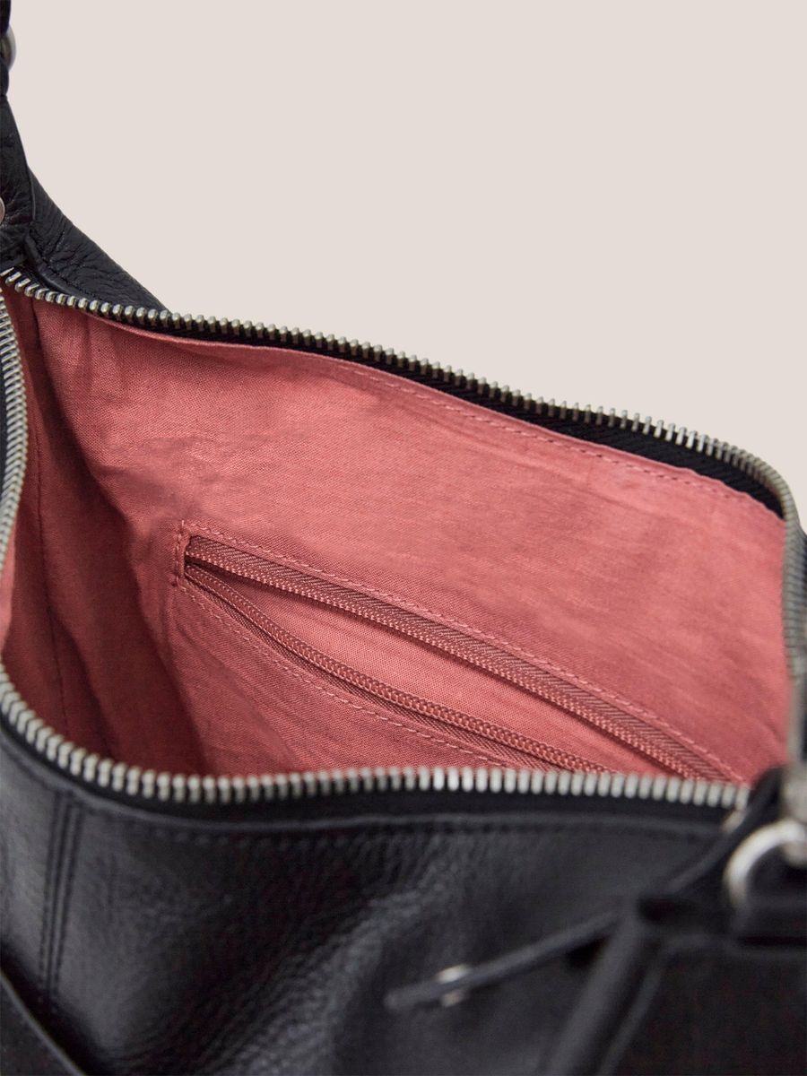 Leder Umhängetasche mit Tasche