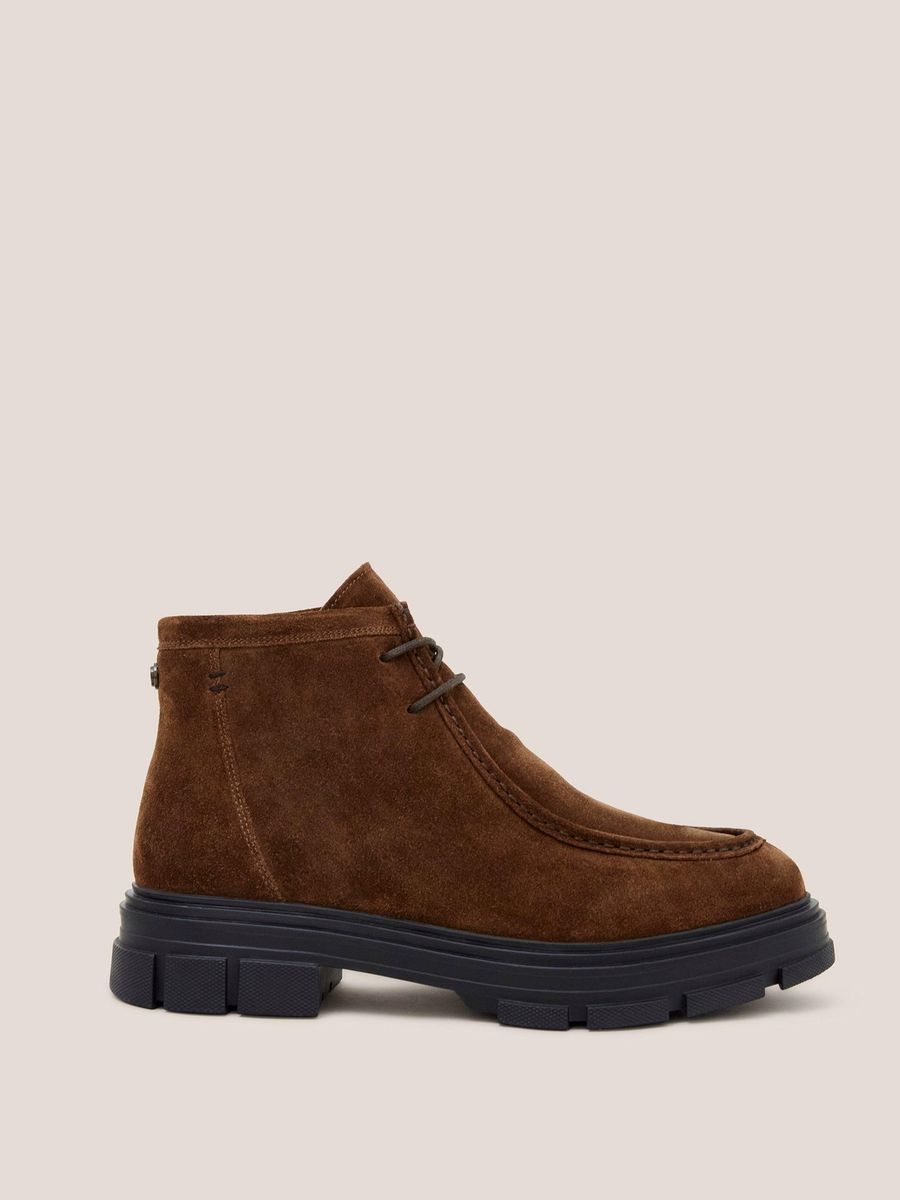 Chukka-Boots aus Wildleder mit Profilsohle