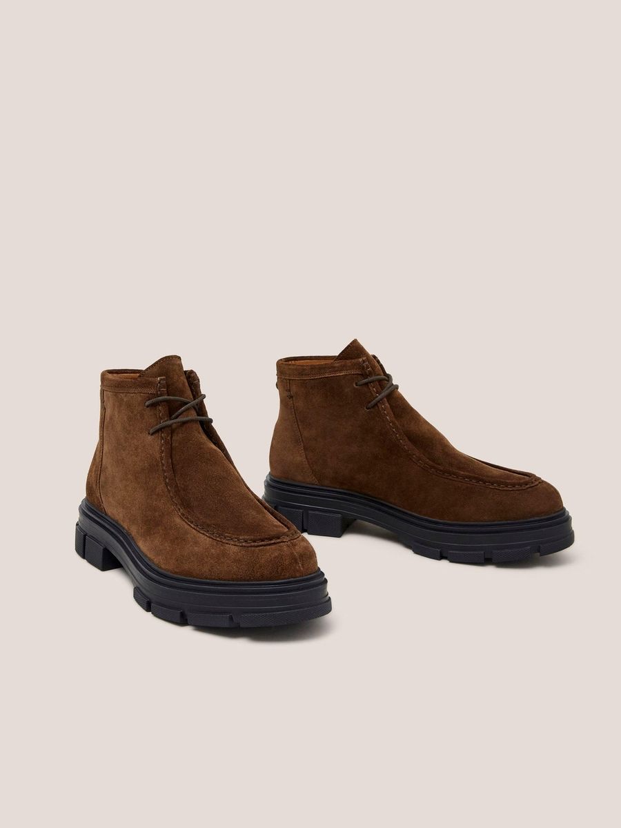 Chukka-Boots aus Wildleder mit Profilsohle