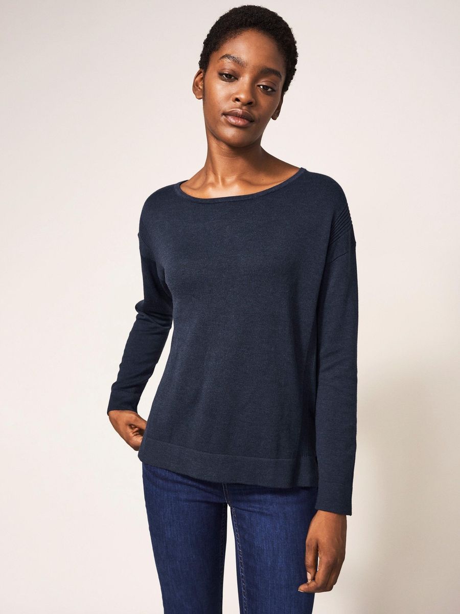 Klassischer Strickpullover mit lockerer Passform