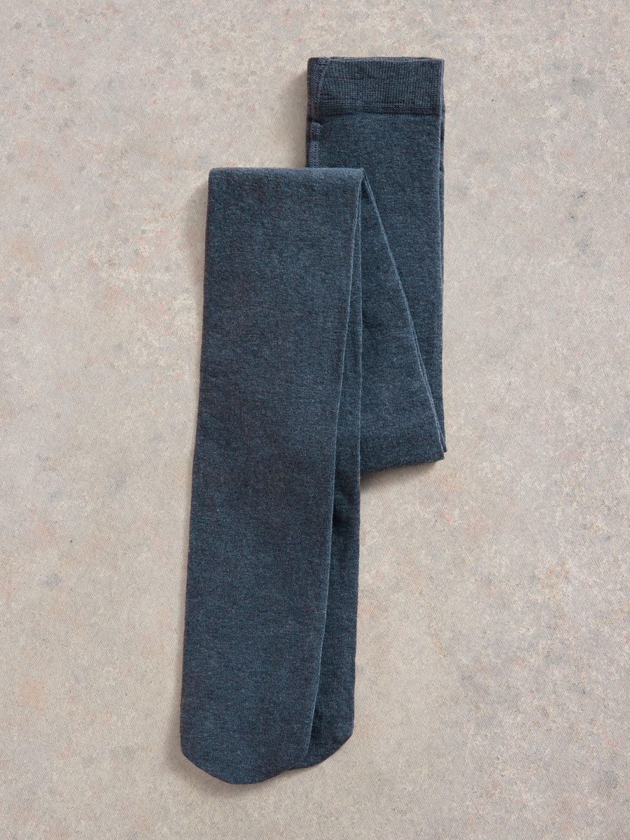 Einfarbige Strumpfhose mit Baumwollmischung