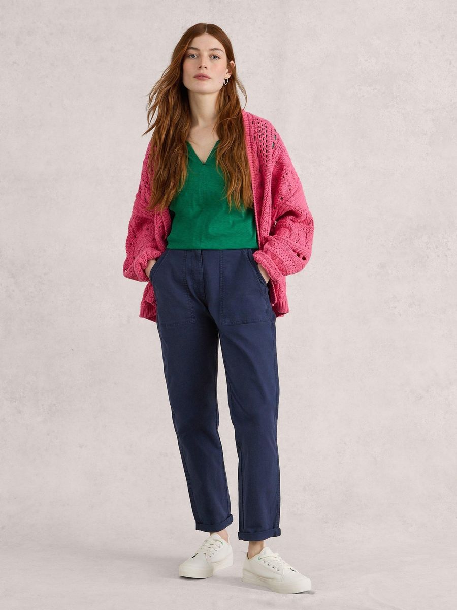 Vielseitige Chino-Hose aus Bio-Baumwoll-Leinen