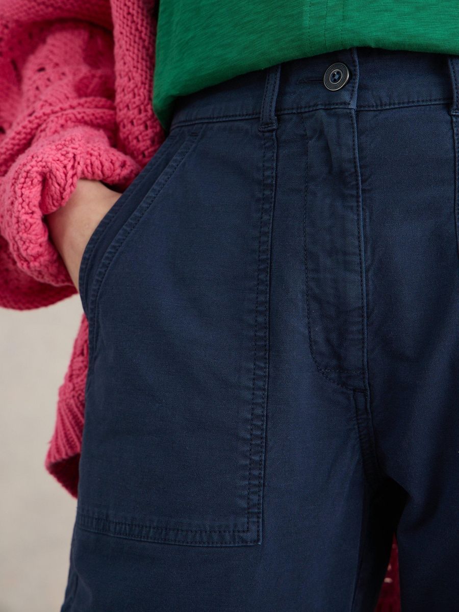 Vielseitige Chino-Hose aus Bio-Baumwoll-Leinen