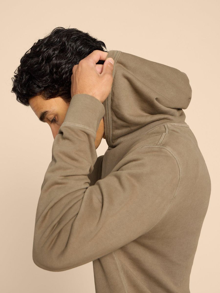Lässiger Khaki-Pullover Hoodie Sweatshirt
