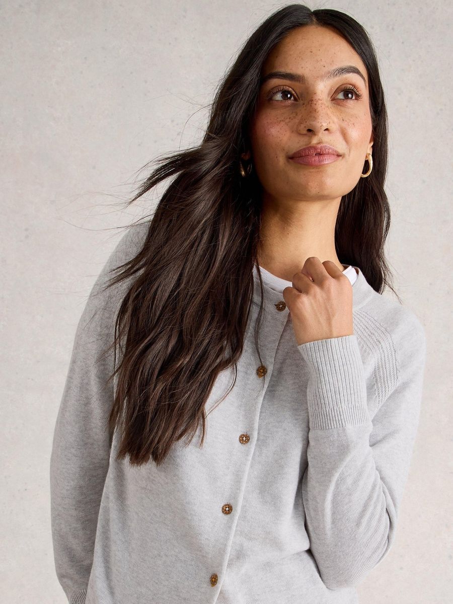 Leichte Strickjacke aus Bio-Baumwolle