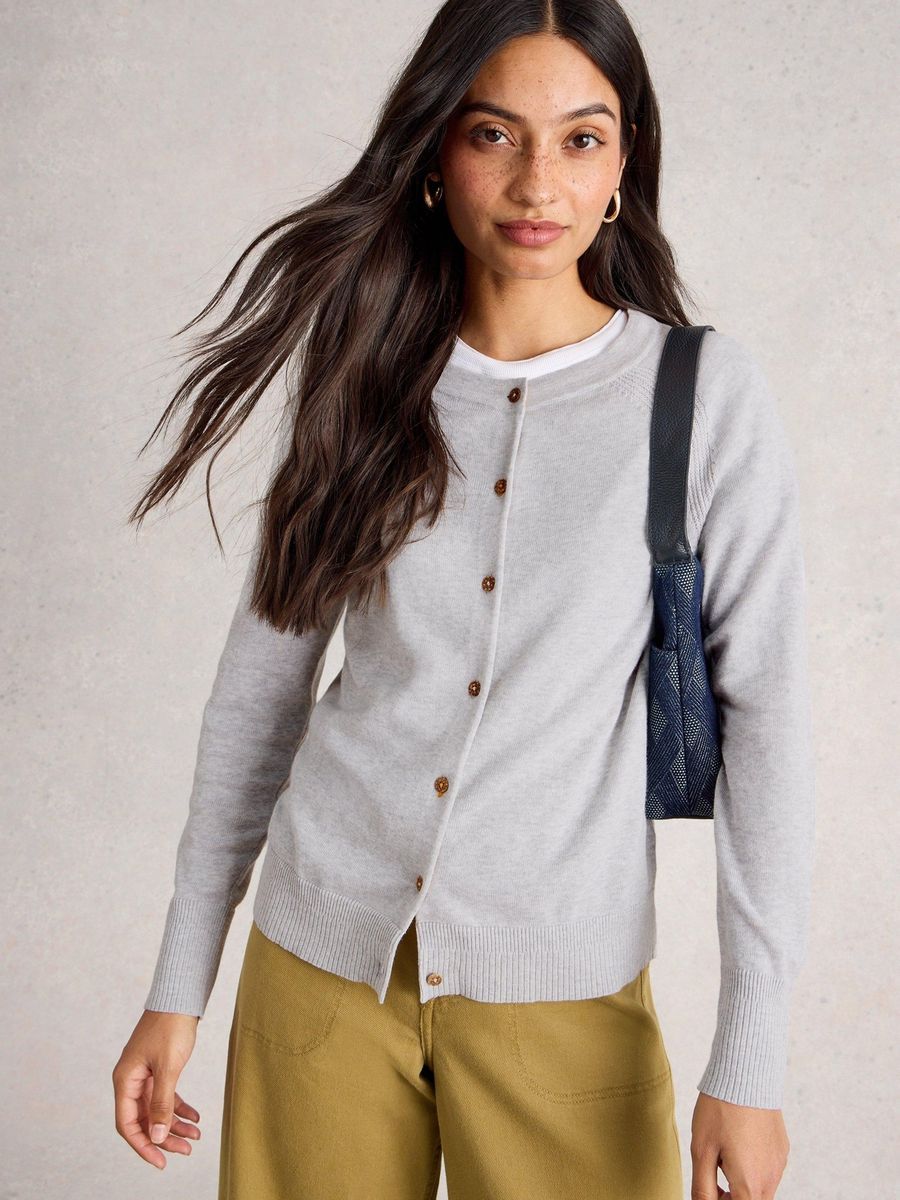 Leichte Strickjacke aus Bio-Baumwolle