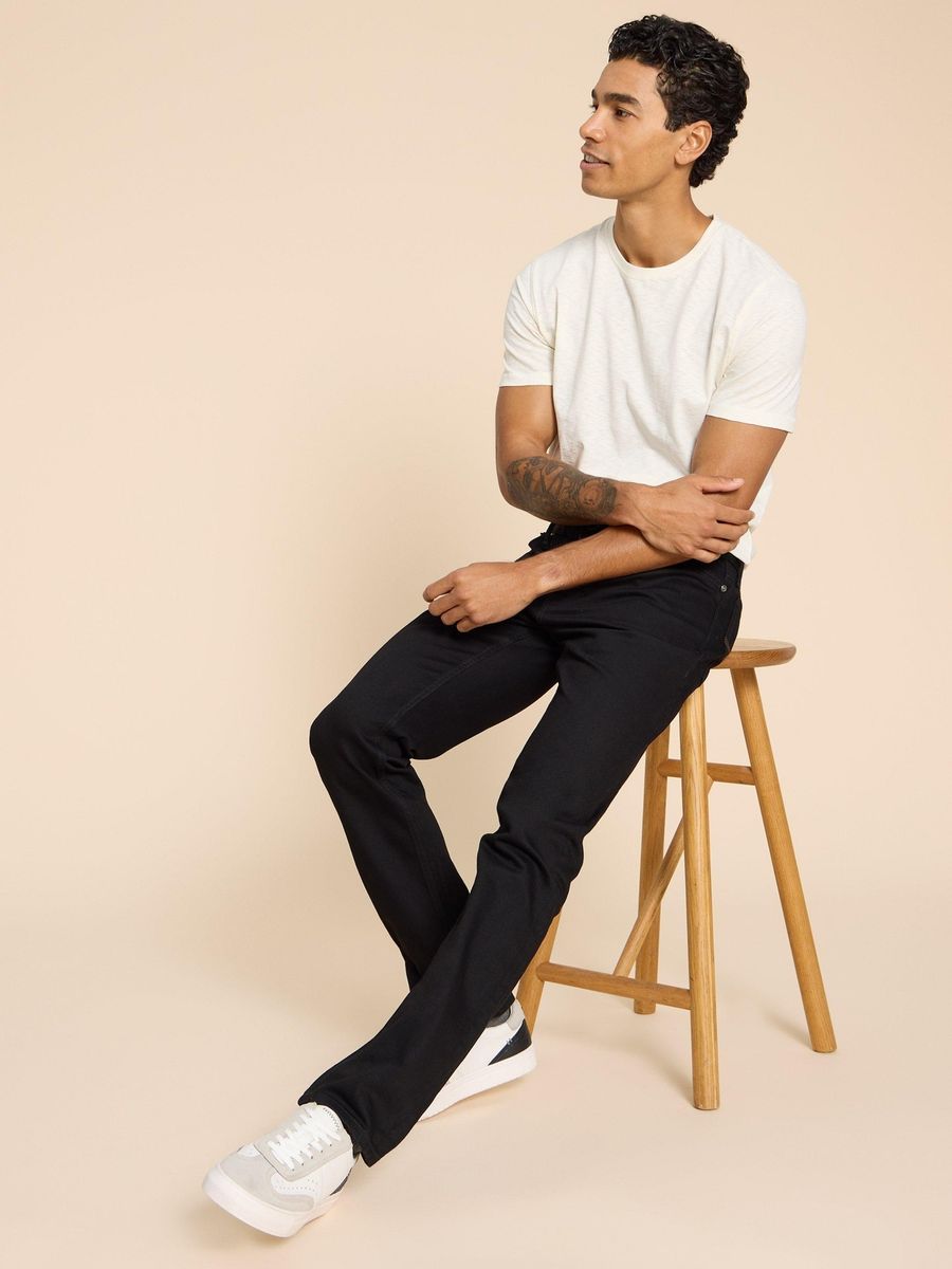 Jeans mit geradem Bein, klassische Passform