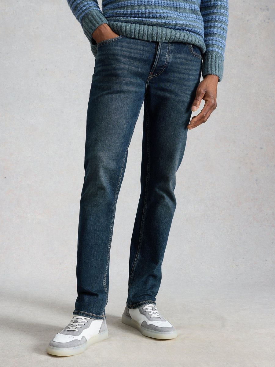 Jeans mit geradem Bein, klassische Passform