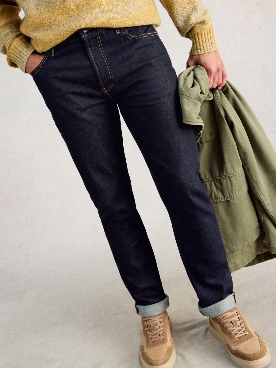 Jeans mit geradem Bein, klassische Passform
