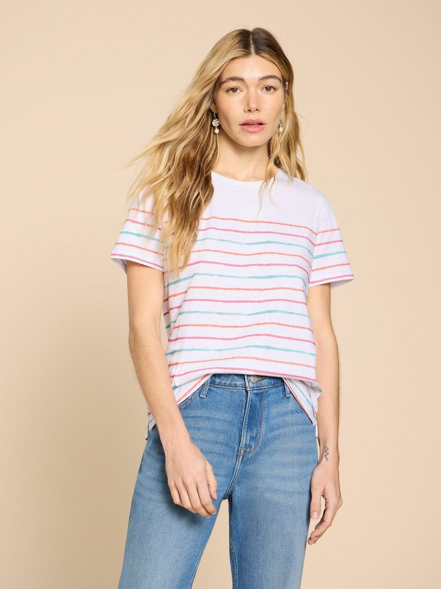 Gestreiftes T-Shirt aus Bio-Baumwolle