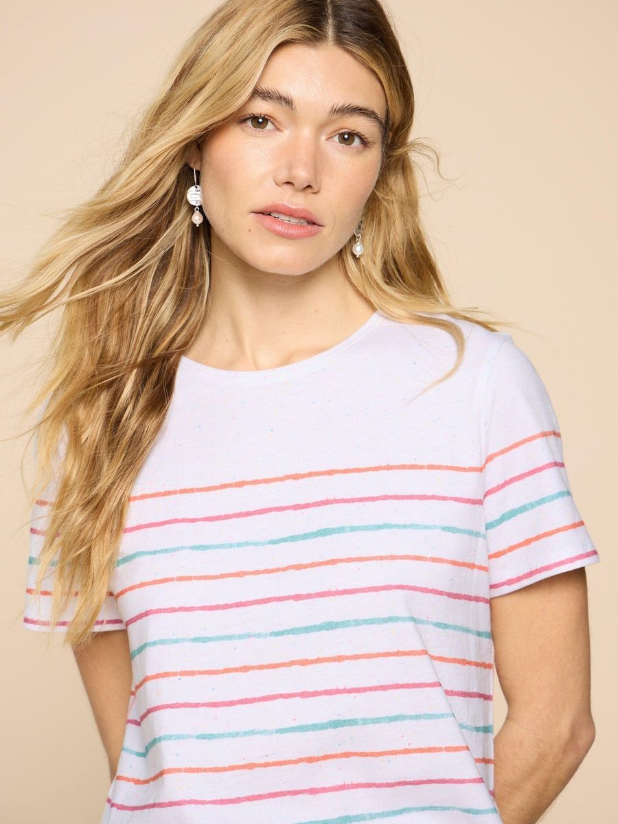 Gestreiftes T-Shirt aus Bio-Baumwolle