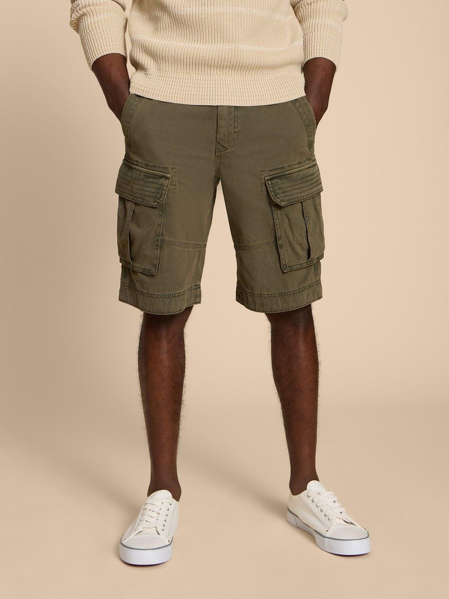 Klassische Cargo-Shorts aus Baumwolltwill