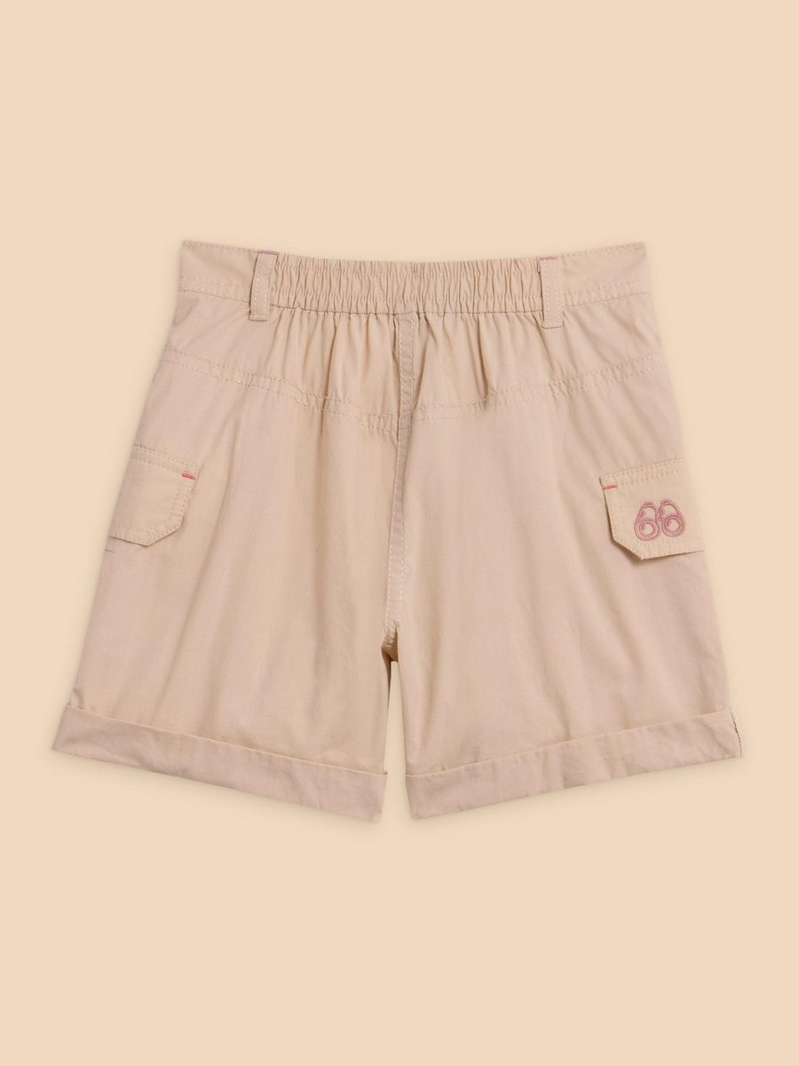 Plissee-Cargo-Shorts aus Baumwolltwill