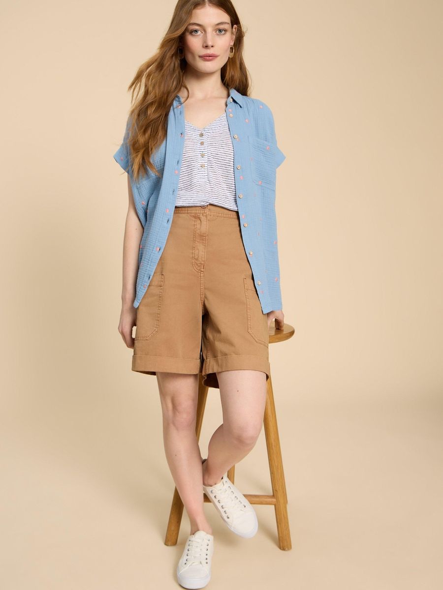 Weit geschnittene Cargo Shorts
