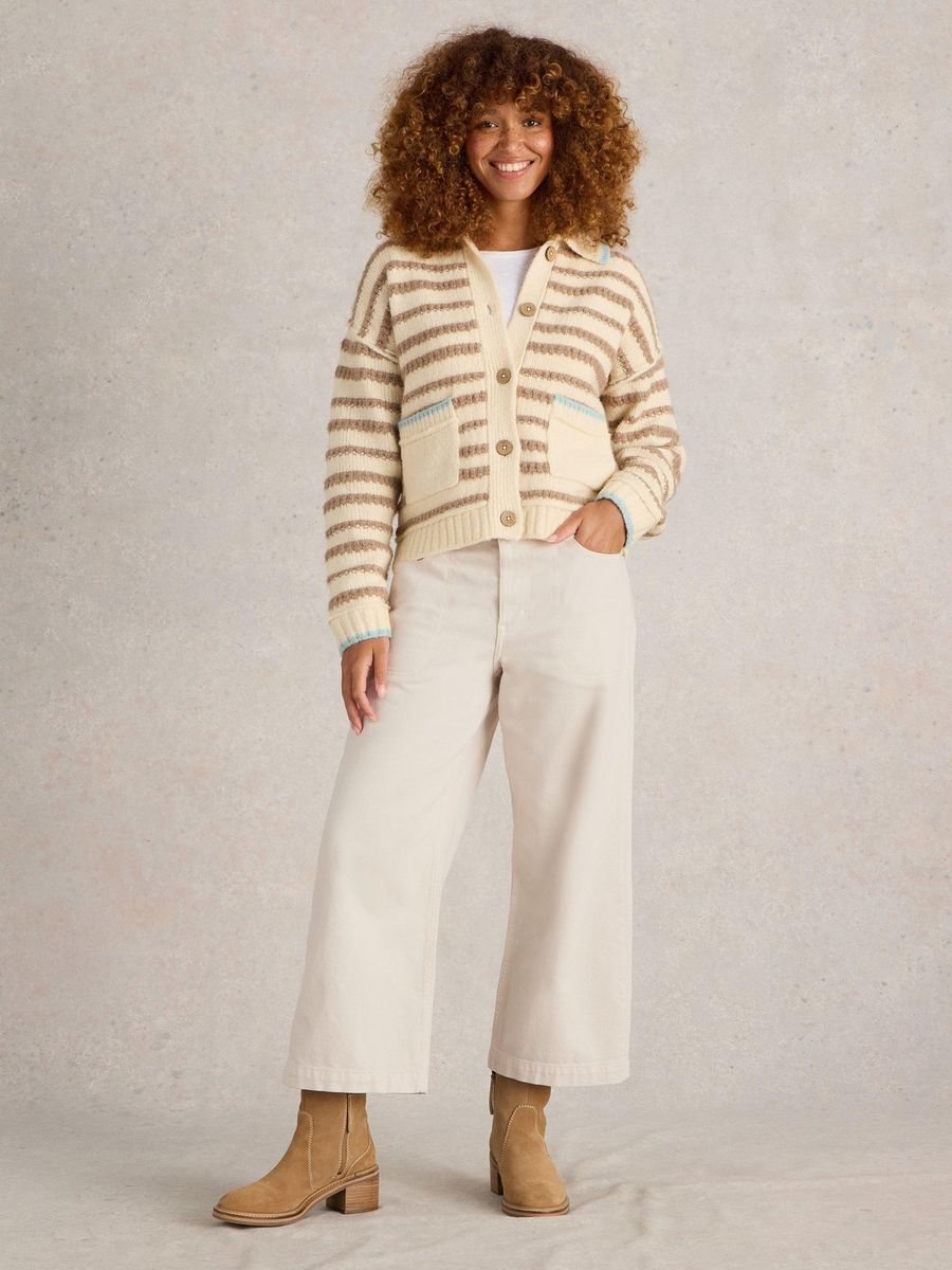Weit geschnittene Cropped Jeans