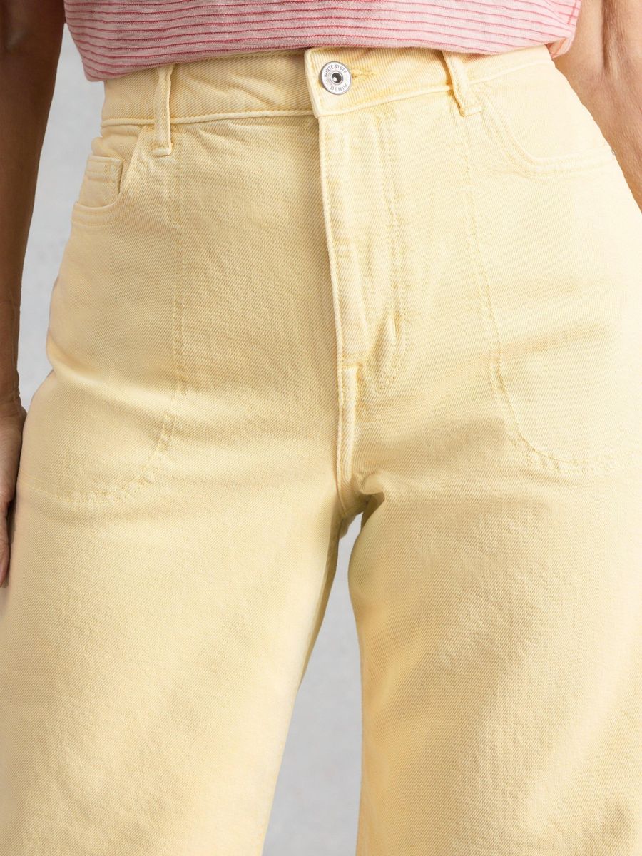 Weit geschnittene Cropped Jeans