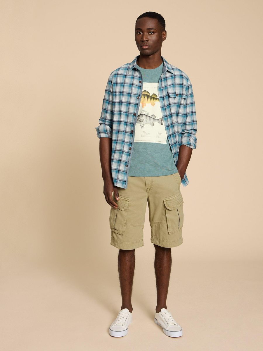 Cargo-Shorts aus Bio-Baumwolle mit lockerer Passform