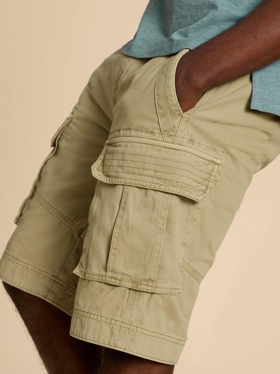 Cargo-Shorts aus Bio-Baumwolle mit lockerer Passform