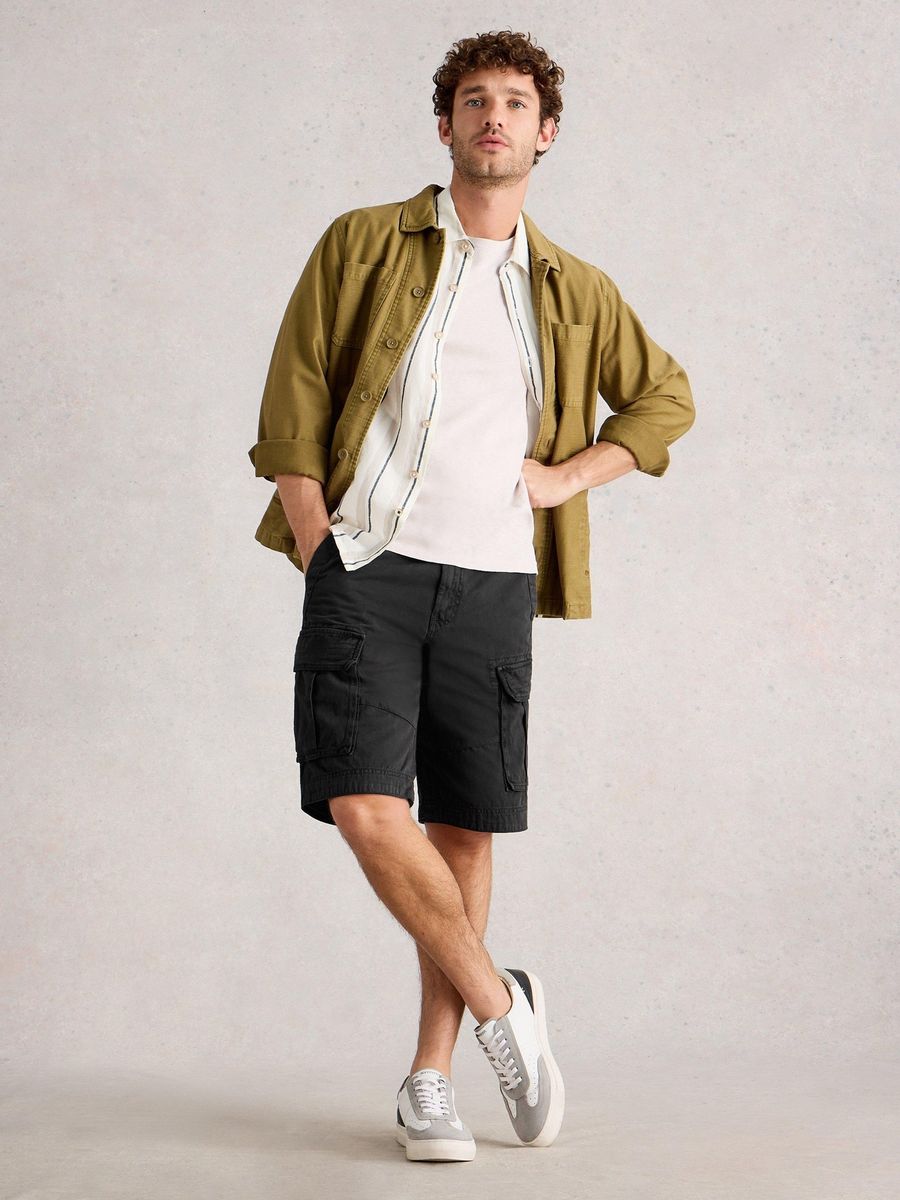 Cargo-Shorts aus Bio-Baumwolle mit lockerer Passform