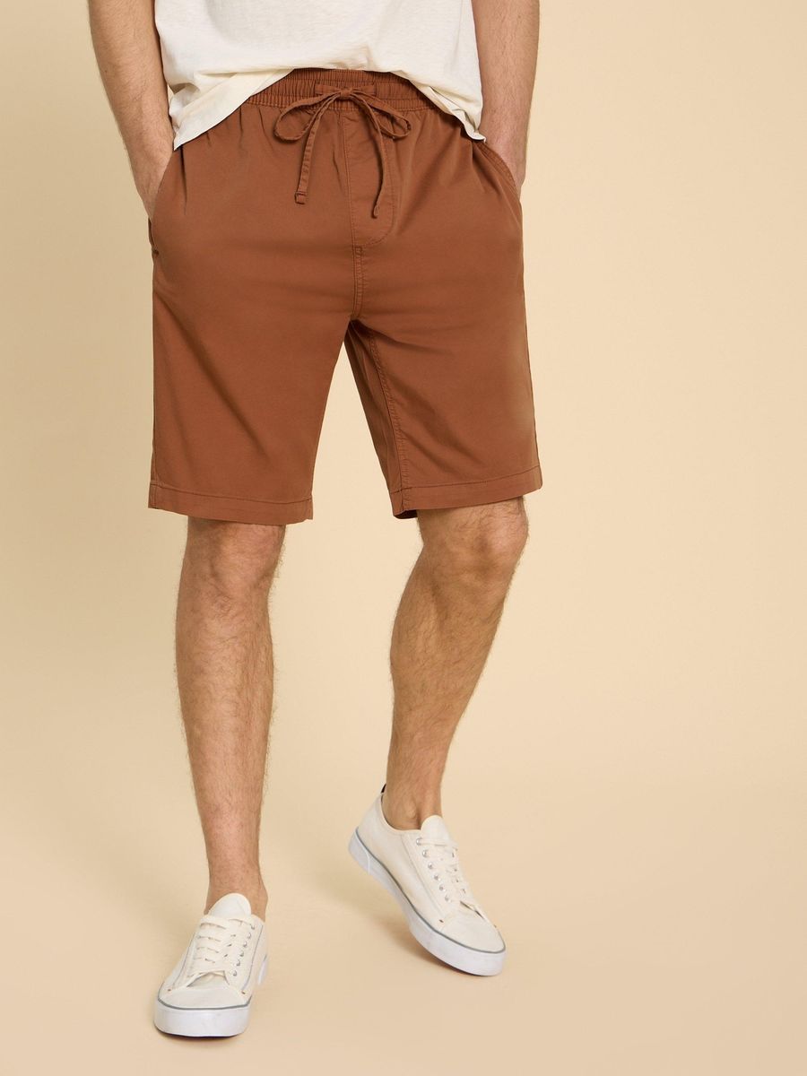 Twill Shorts aus Bio-Baumwolle mit Kordelzug